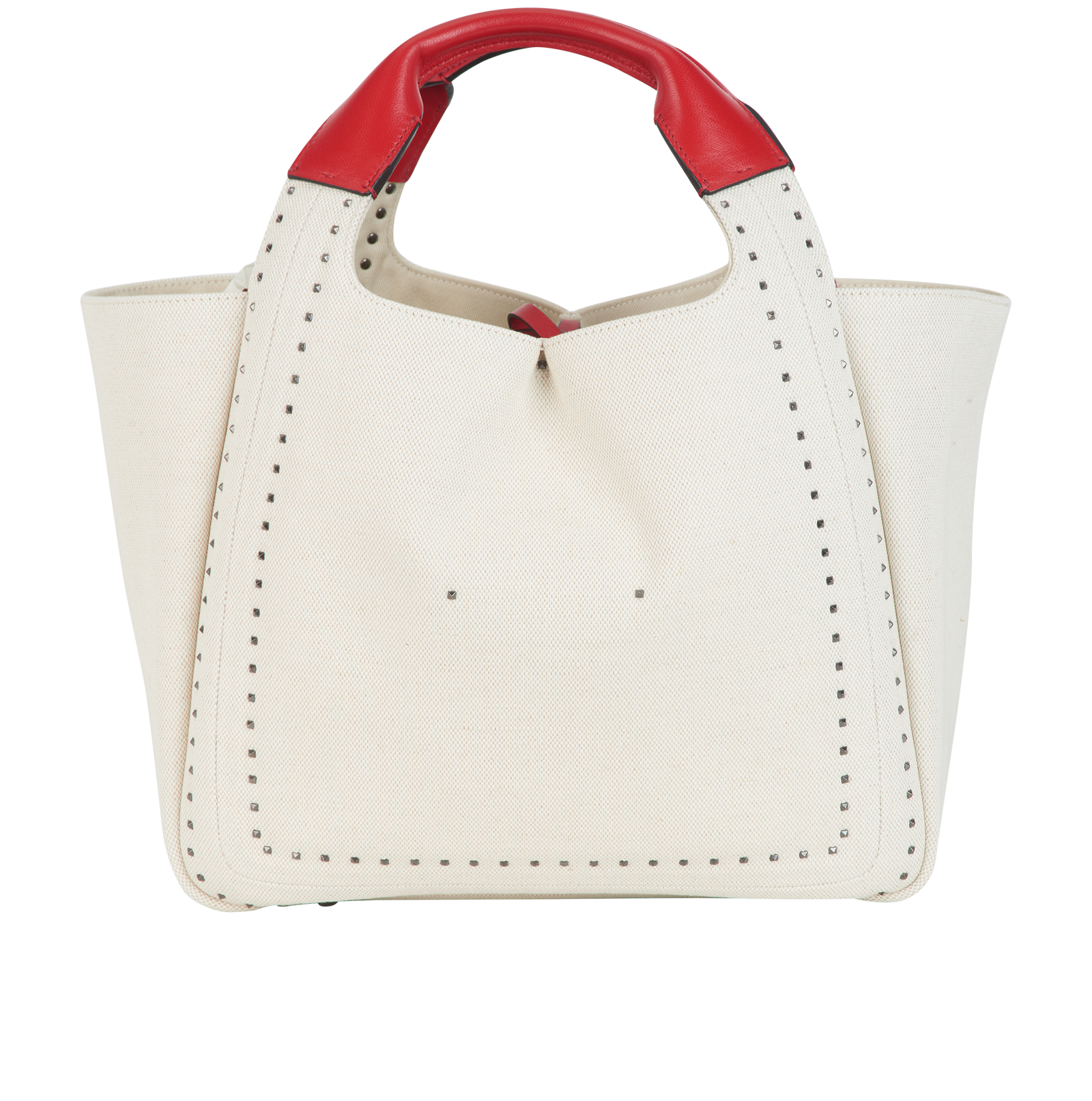 Atelier Bag 01, &pound;395, Handbags, Cream, Canvas/Leather, Back view